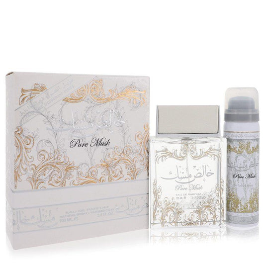 Lattafa Pure Khalis Musk by Lattafa Eau De Parfum Spray Plus 1.7 Deodorant EasyOptionXY LLC
