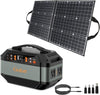 GOFORT 330W Portable Power Station;  299Wh Solar Generator Backup Power Compatible with 100W 18V Portable Solar Panel;  Foldable Solar Charger with USB;  18V D C;  QC 3.0 Output EasyOptionXY LLC