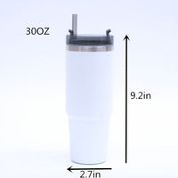 1pc Stainless Steel Vacuum Mug; Home; Office Or Car Vacuum Flask; Insulation Cup With Straw; Insulated Tumbler
