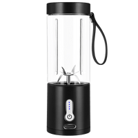 1pc 530ML Powerful Portable Blender For Smoothies Shakes USB Rechargeable Food Processor Fruit Mixer Machine Mini Juicer Blender Cup