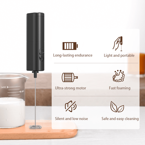 Electric Milk Frother Home Kitchen, Appliances, Handheld Egg Beater Household Supplies, Summer Cordless Coffee Bean Blender for Smoothies, Latte, Matcha, Eggs & More, Kitchen Accessories EasyOptionXY LLC