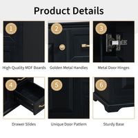 30" Bathroom Vanity with Sink, One Package, Bathroom Cabinet with Drawers, Solid Frame and MDF Board EasyOptionXY LLC