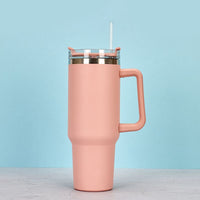 1200ml Stainless Steel Mug Coffee Cup Thermal Travel Car Auto Mugs T hermos 40 Oz Tumbler with Handle Straw Cup Drinkware New In