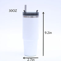 1pc Stainless Steel Vacuum Mug; Home; Office Or Car Vacuum Flask; Insulation Cup With Straw; Insulated Tumbler