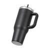 40 oz Insulated Water Bottle Stainless Steel Coffee Cup Handheld Black EasyOptionXY LLC