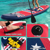 Inflatable Paddle Board with Removable Fin and Backpack