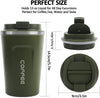 12 oz Stainless Steel Vacuum Insulated Tumbler - Coffee Travel Mug Spill Proof with Lid - T hermos Cup for Keep Hot/Ice Coffee; Tea and Beer