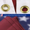 Heavy Duty Outdoor American Flag Embroidered Stars & Brass Grommets