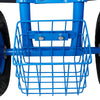 Rolling Garden Scooter Garden Cart Seat with Wheels and Tool Tray, 360 Swivel Seat,Blue