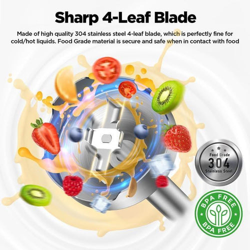 KOIOS 5-in-1 Hand Immersion Blender, 1000W 12 Speed Handheld Blender, Copper Motor Stainless Steel Blade Stick Blender,600ml Mixing Beaker,500ml Food Processor, Whisk, Milk Frother, B PA-F ree, Red EasyOptionXY LLC