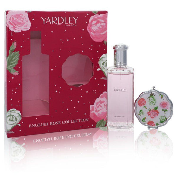 English Rose Yardley by Yardley London Gift Set - 4.2 oz Eau De Toilette Spray + Compact Mirror EasyOptionXY LLC