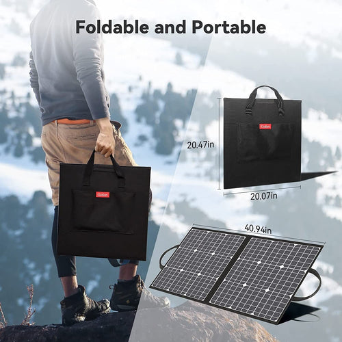 GOFORT 330W Portable Power Station;  299Wh Solar Generator Backup Power Compatible with 100W 18V Portable Solar Panel;  Foldable Solar Charger with USB;  18V D C;  QC 3.0 Output EasyOptionXY LLC