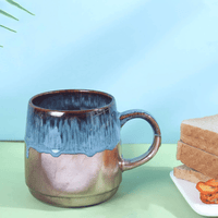 Large Ceramic Coffee Mug, 21 Oz, Gilt Blue Big Tea Cup for Office and Home, Dishwasher and Microwave Safe… EasyOptionXY LLC