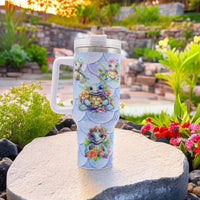 1pc 40oz Water Bottles,5D Little Turtle Series Tumbler,Large Capacity Stainless Steel Tumbler Insulation Cup With Lid And Straw For Women,Camping,Driving,skiing,Thermocoolers.Best Gift