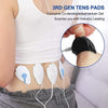 TENS/EMS Unit Replacement Pads NURSAL 20 Pack 3.5mm Snap Electrode Pads 30+ Reuse