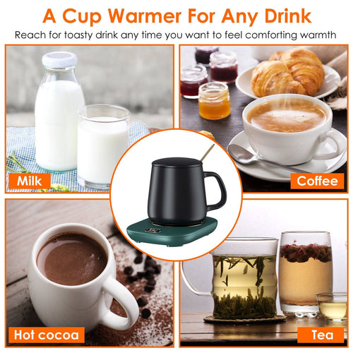 Electric Coffee Mug Warmer for Desk Auto Shut off USB Tea Milk Beverage Cup 3 Temperature Setting EasyOptionXY LLC