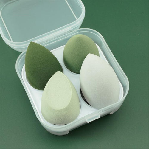 4pcs Makeup Sponge Cosmetic Puff Makeup Blender Foundation Powder Wet and Dry Beauty Sponge Women Make Up Accessories Tools EasyOptionXY LLC