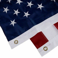 Heavy Duty Outdoor American Flag Embroidered Stars & Brass Grommets