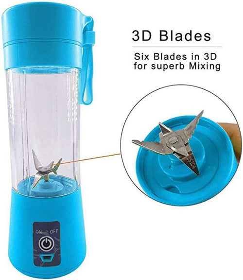 Personal blender with 6 blades; Personal Size Blender Juicer Cup; Smoothies and Shakes Blender; Handheld Fruit Machine; Blender Mixer Home