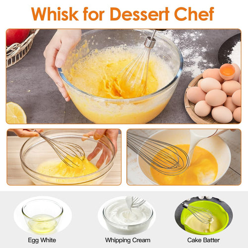 1000W 5 In 1 Immersion Hand Blender Stainless Steel Hand Mixer with 12 Speeds Turbo Mode Food Processor with 20Oz Beaker 17Oz Chopper Whisk Milk Frother EasyOptionXY LLC