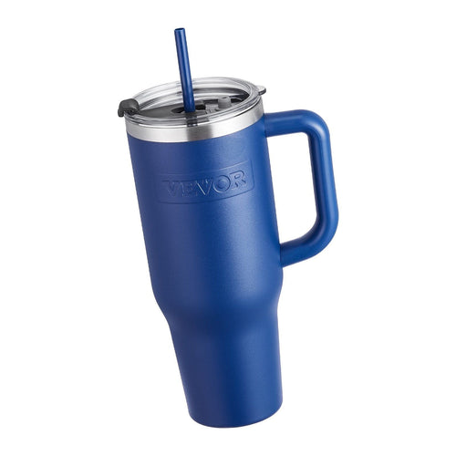 40 oz Insulated Water Bottle Stainless Steel Coffee Cup Handheld Blue EasyOptionXY LLC
