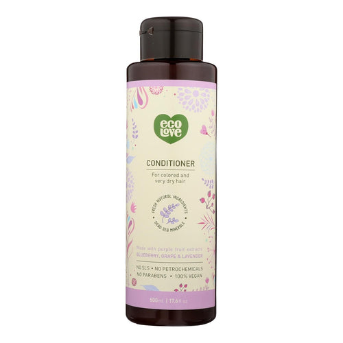 Ecolove Conditioner - Purple Fruit Conditioner For Colored And Very Dry Hair - Case Of 1 - 17.6 Fl Oz. EasyOptionXY LLC