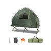 1-Person Folding Camping Tent with Sunshade and Air Mattress