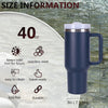 40oz V2 large capacity tumbler,  With Handle And Straw Lid, Insulated Reusable Stainless Steel Water Bottles Travel Mug Coffee Cup car cup water cup For Men Women Outdoor Camping Driving, gift EasyOptionXY LLC