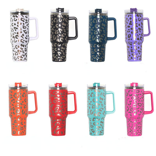 40oz Adventure Quencher Tumbler T hermos Vacuum Cups With Handle Stainless Steel Travel Water Cup Stay Ice Cold Car Coffee Mug EasyOptionXY LLC