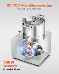 Food Processor Vegetable Chopper 4.3 Quart F ood-G rade Stainless Steel Blender EasyOptionXY LLC