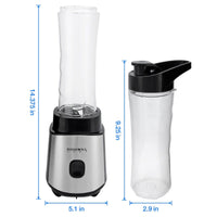 Personal Blender Smoothie Juice Shakes Mixer 2 Portable Bottle