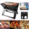 Foldable Charcoal BBQ Grill – Portable Triangle Design for Camping