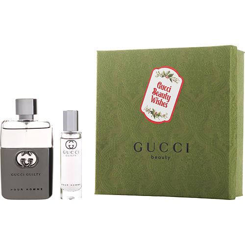 GUCCI GUILTY POUR HOMME by Gucci EDT SPRAY 1.6 OZ & TRAVEL SPRAY 0.5 OZ EasyOptionXY LLC