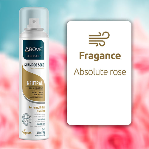 ABOVE Neutral - Dry Shampoo - Absorbs Excess Oil Between Washes - Gives Softness and Shine to Your Strands - Does Not Leave Residue - Prevents Bad Odors with Lime and Tangerine Notes - 3.17 oz EasyOptionXY LLC