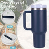 40oz V2 large capacity tumbler,  With Handle And Straw Lid, Insulated Reusable Stainless Steel Water Bottles Travel Mug Coffee Cup car cup water cup For Men Women Outdoor Camping Driving, gift EasyOptionXY LLC