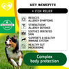 Dog Anti Itch Allergy Relief Chews Dry Itchy Skin Hot Spot Treatment with Probiotic Omega 3 Oil Immune Supplement Seasonal Allergies Medicine for Dogs Puppy 140 Bites
