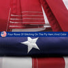 Heavy Duty Outdoor American Flag Embroidered Stars & Brass Grommets