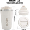 12 oz Stainless Steel Vacuum Insulated Tumbler - Coffee Travel Mug Spill Proof with Lid - T hermos Cup for Keep Hot/Ice Coffee; Tea and Beer