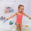 Bath Toy Organisers Set of 2 Large Size 14.16 x 19.67 in and 15.75 x 19.68 in Storage Net Bags for Baby Bathtub Toys 4 Strong Suction Cups Bathroom Shower Caddy Holder Multi Use for Kids Toddlers EasyOptionXY LLC