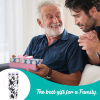 40oz 5D cowprint Insulated Tumbler With Handle And Straw Lid Portable Large Capacity water bottle, Heat preservation,304 Stainless Steel Cup For Outdoor Sports, Travel & Camping Birthday Gift EasyOptionXY LLC