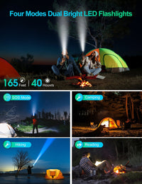 Portable Charger, Solar Power Bank 33500mAh Fast Charging, Solar Battery Pack with Waterproof 6W Bright Flashlight for iPhone S amsung Tablet