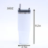 1pc Stainless Steel Vacuum Mug; Home; Office Or Car Vacuum Flask; Insulation Cup With Straw; Insulated Tumbler