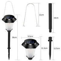 Durable Metal Solar Pathlight LED Flame Lamp for Outdoor