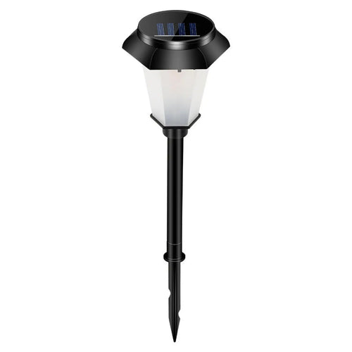 Durable Metal Solar Pathlight LED Flame Lamp for Outdoor