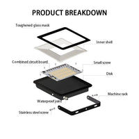 Durable Outdoor LED Flood Light – Warm & Cool White, IP66 Rated