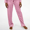 Simple Pink Flamingo Satin Pajamas