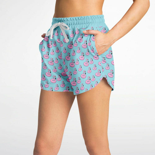 Flamingo Floatie Loose Shorts