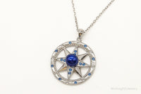 Designer Ryze Pearl Swarovski Crystals Sterling Silver Necklace