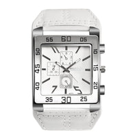 Avaner Mens Square Watch Oversize Steampunk Watch Leather Strap Big Face Watch