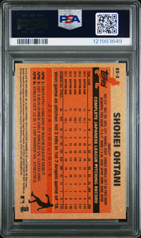 Graded 2018 Topps Shohei Ohtani #83-2 1983 Rookie RC Baseball Card PSA 10 Gem Mint